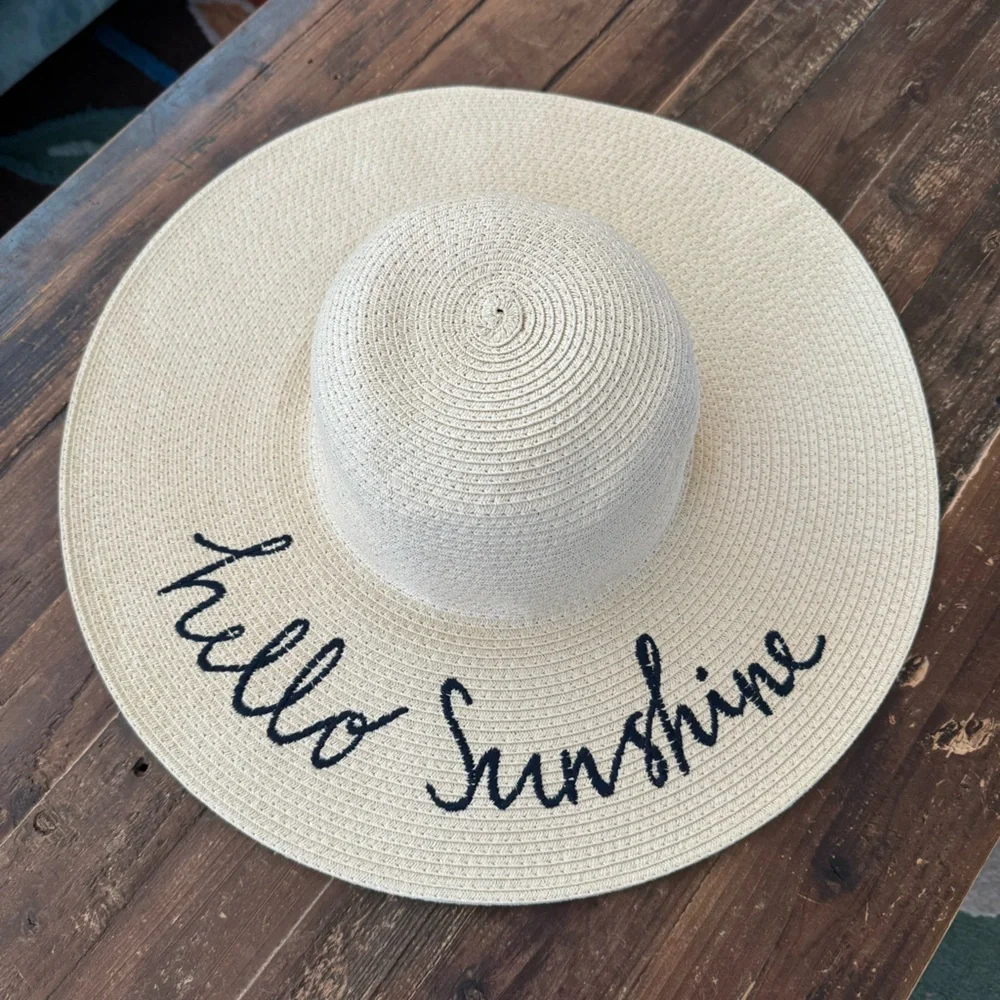 NWOT Joules women’s Hello Sunshine sun hat in natural